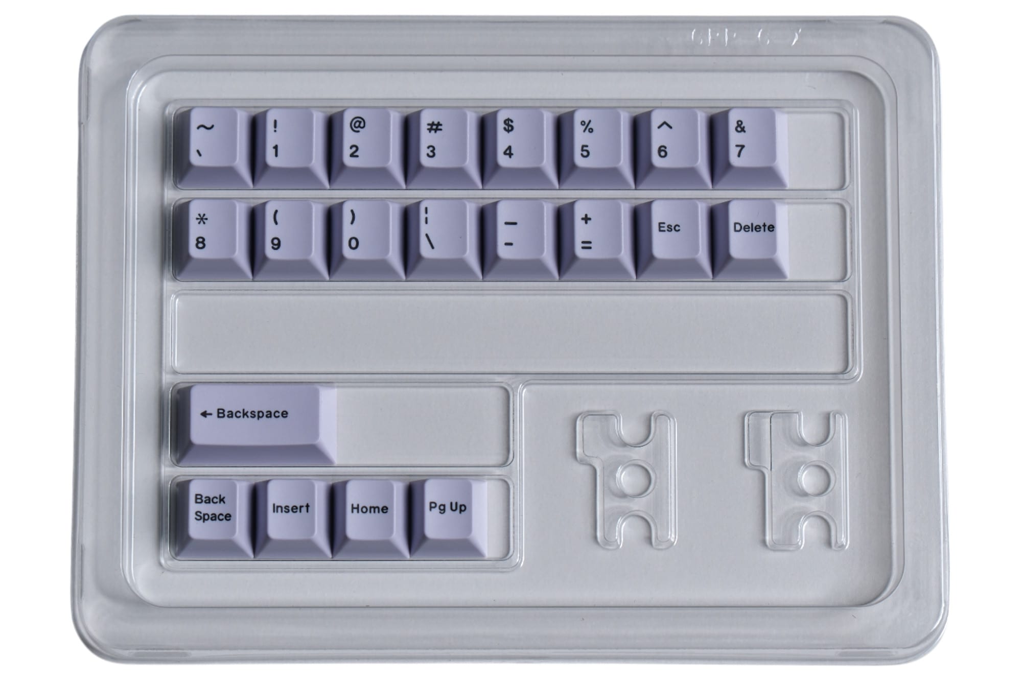 Hammerworks R1 Purple Accent (R6) Keycap Kit · Milktooth
